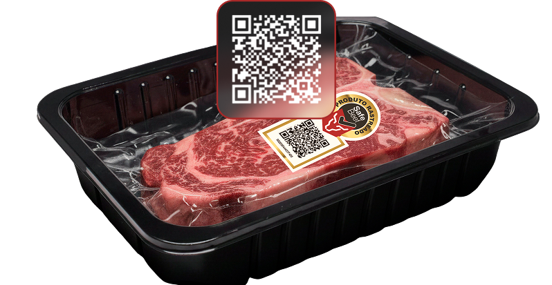 Carne rastreada com QR Code